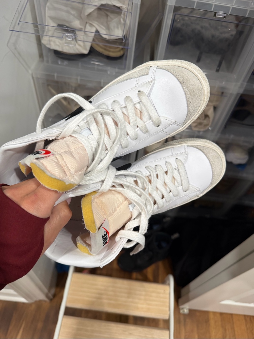 Nike Blazer Mid '77 vintage sneakers in white/black